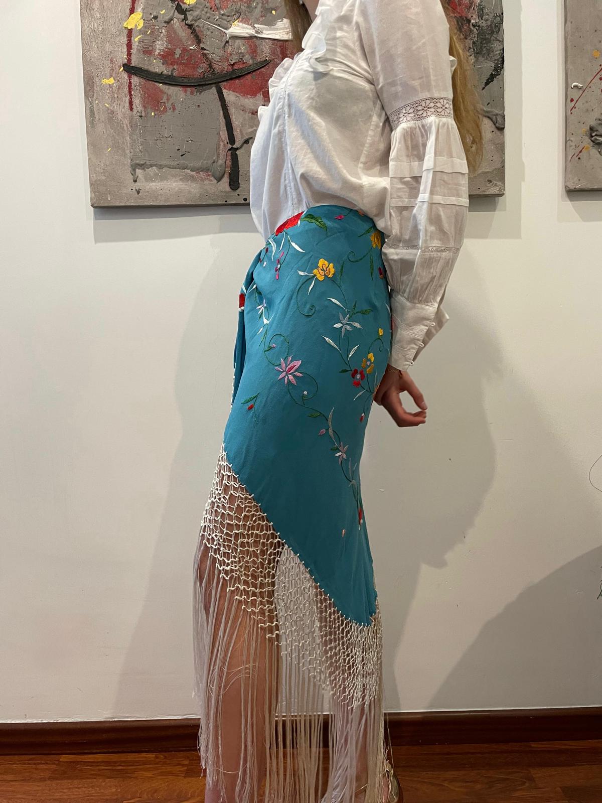 La Jupe Bleu et coleurs