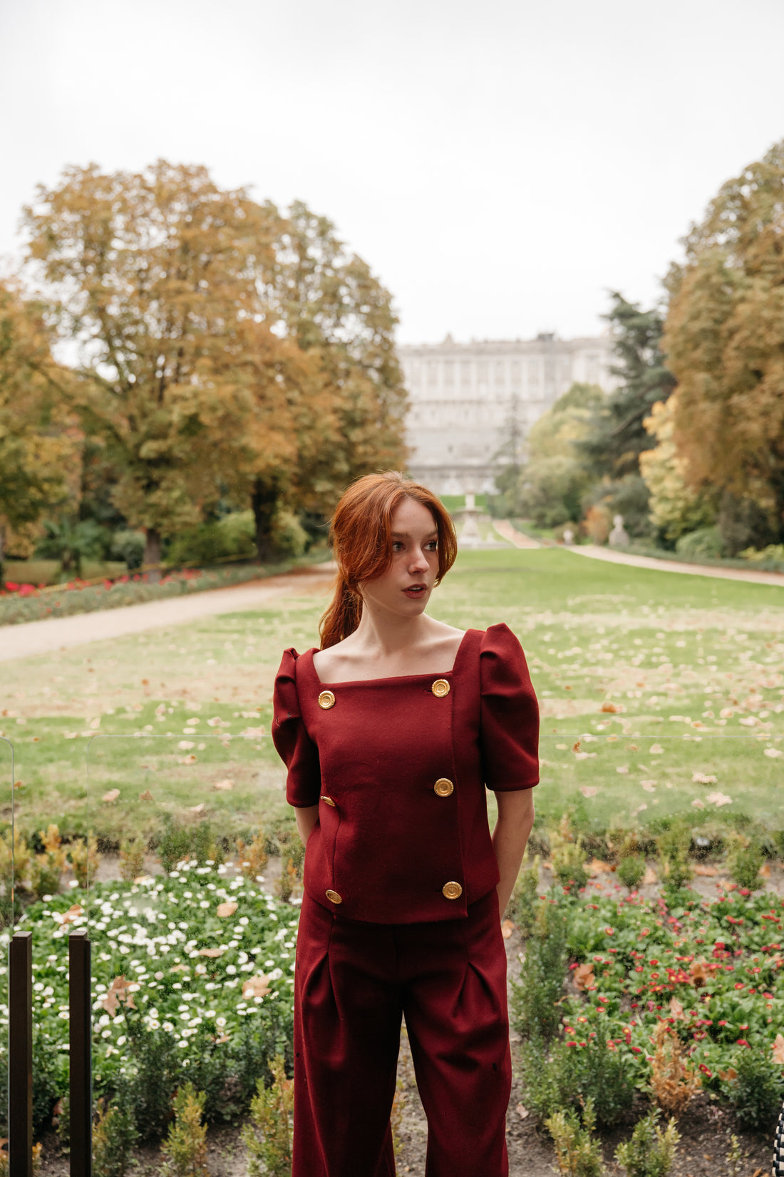 Pantalón Betty burdeos